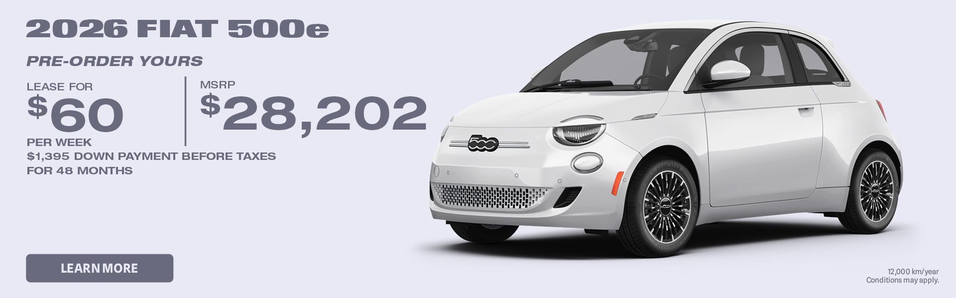 2026 FIAT 500e — Pre-Order Yours Today