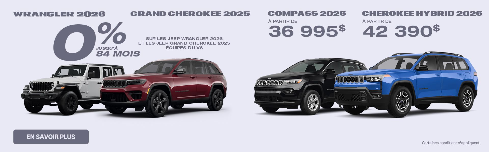 Des offres Jeep imbattables