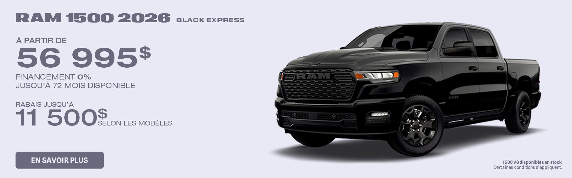 RAM 1500 2026 Black Express