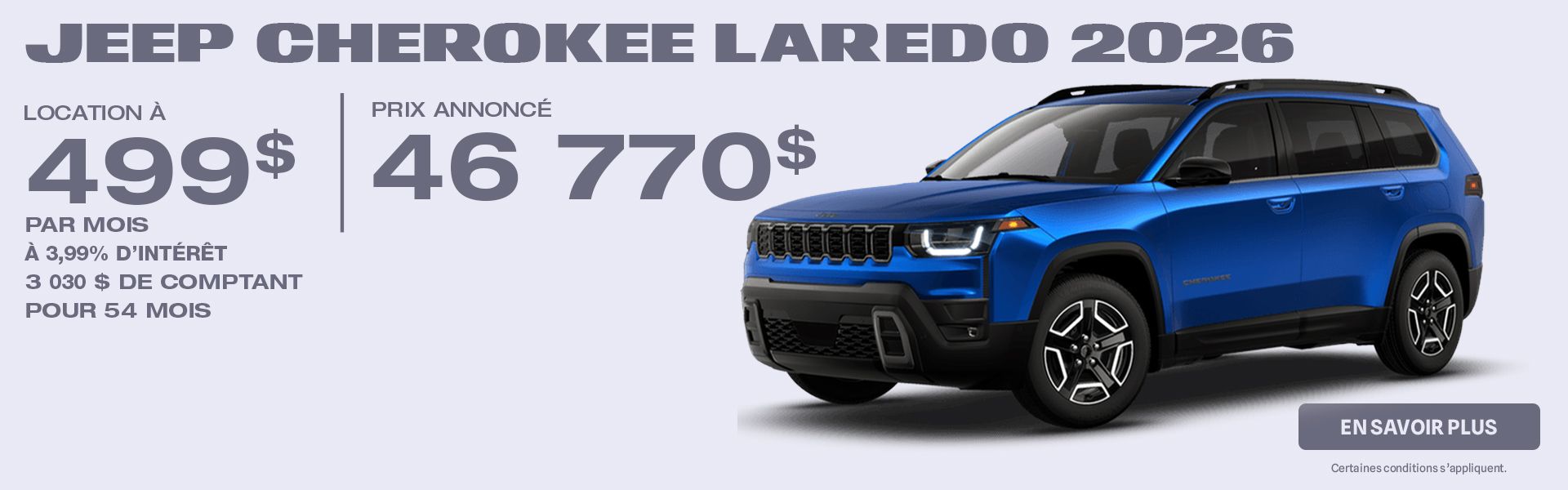 Jeep Cherokee Laredo 2026