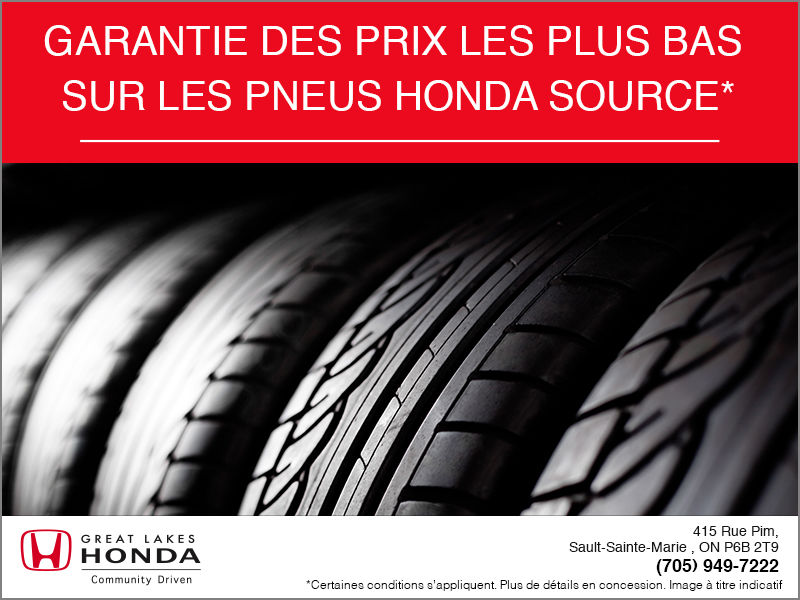Garantie des prix les plus bas sur les pneus Honda Source