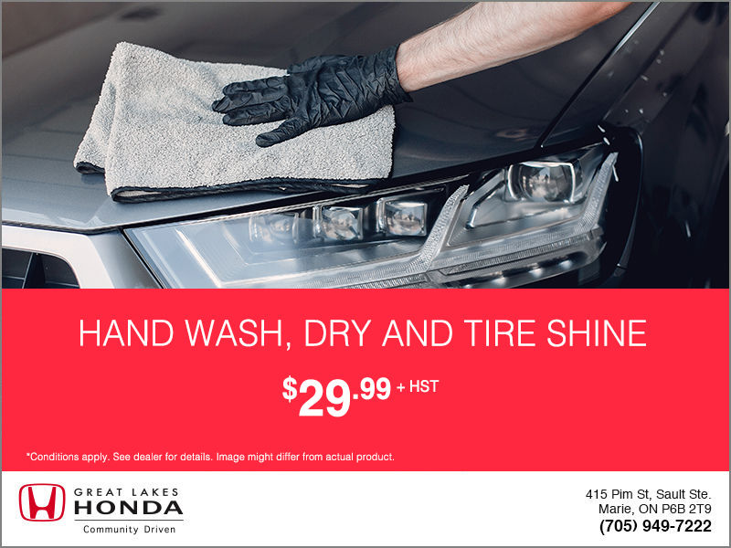 Hand Wash, Dry and Tire Shine