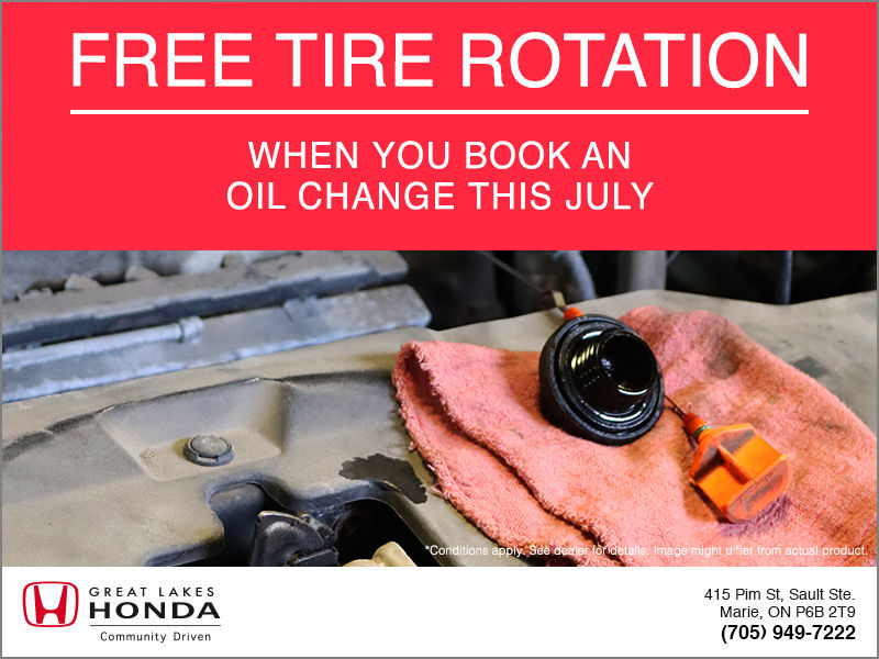 FREE Tire Rotation with Oil Change