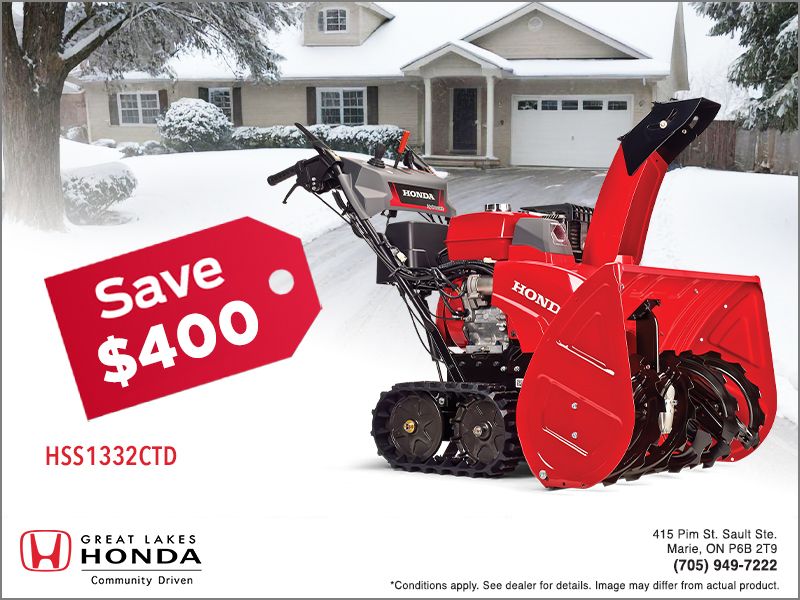 Track Drive, ES Snowblower | HSS1332CTD [IN STOCK]