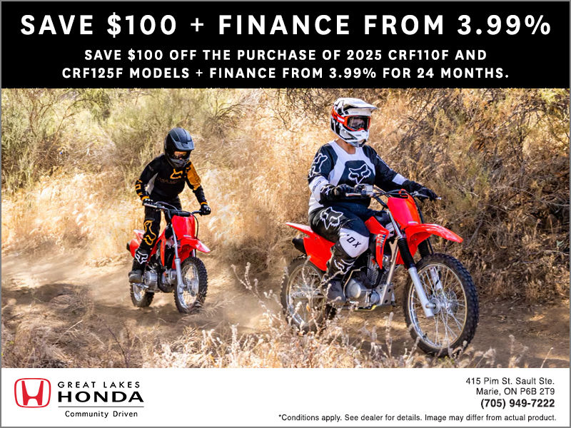 2025 CRF110F & CRF125F Models