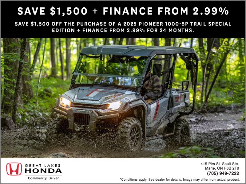 2025 Pioneer 1000-5P Trail Special Edition