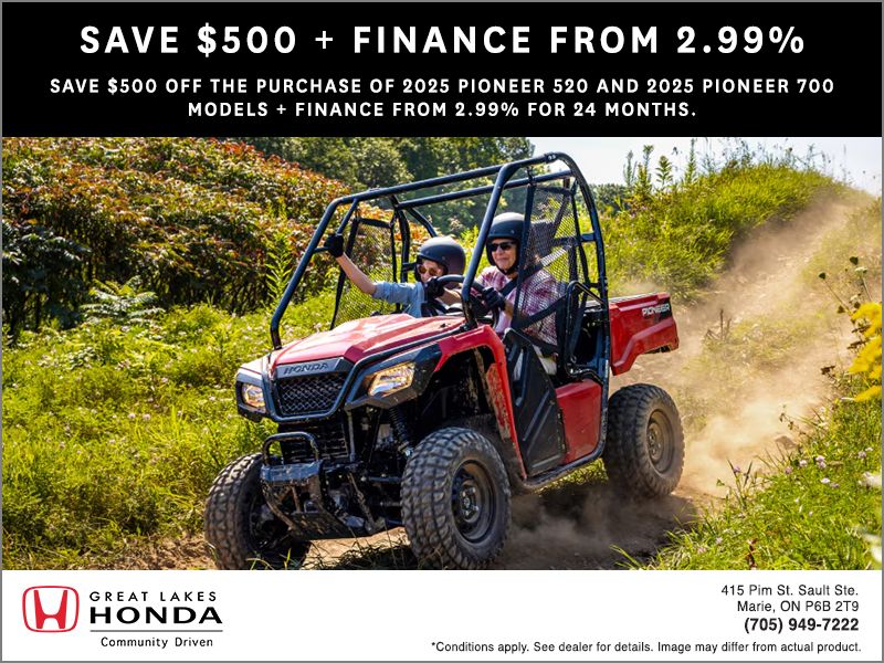 2025 Pioneer 520 and 2025 Pioneer 700 models
