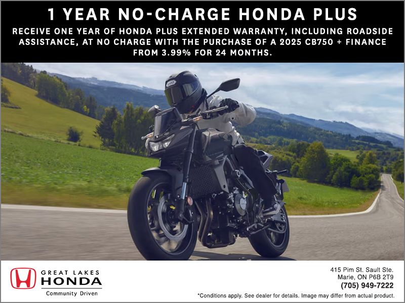 1 YEAR NO-CHARGE HONDA PLUS