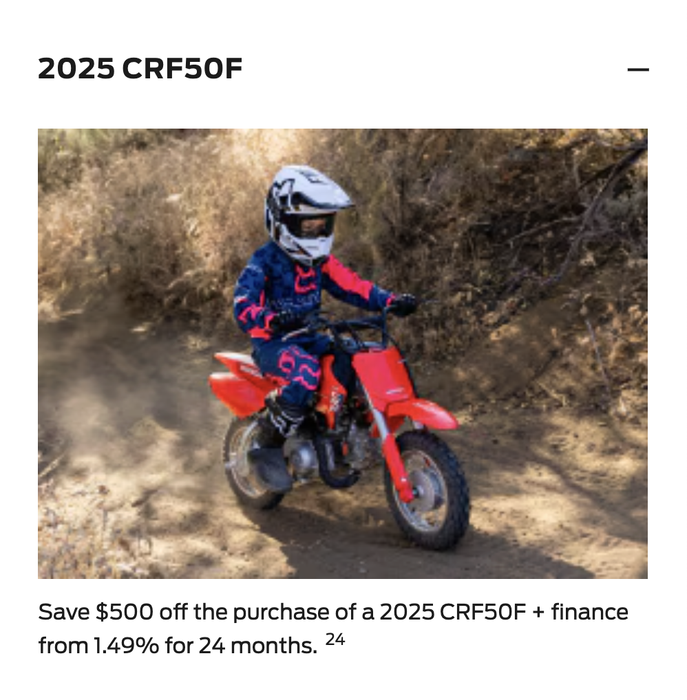 2025 CRF50F [In Stock]