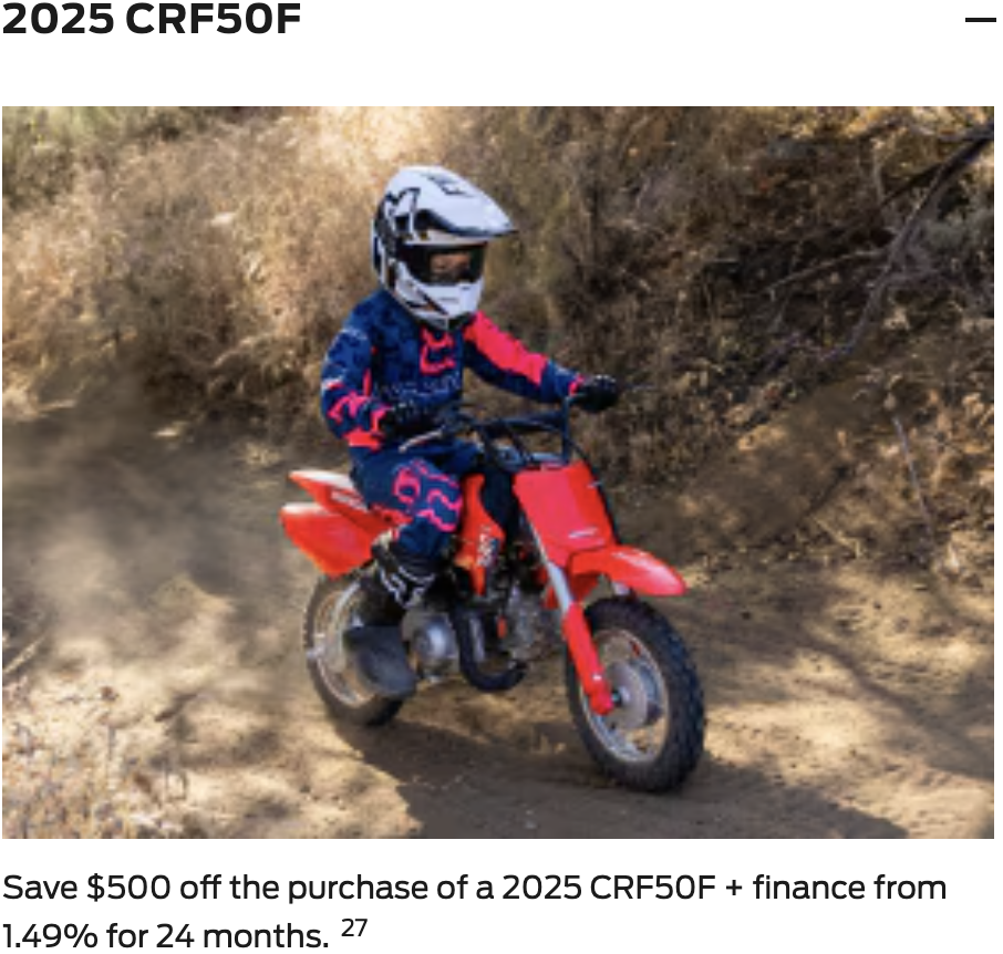 2025 CRF50F [In Stock]