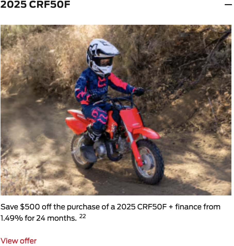 2025 CRF50F [In Stock]