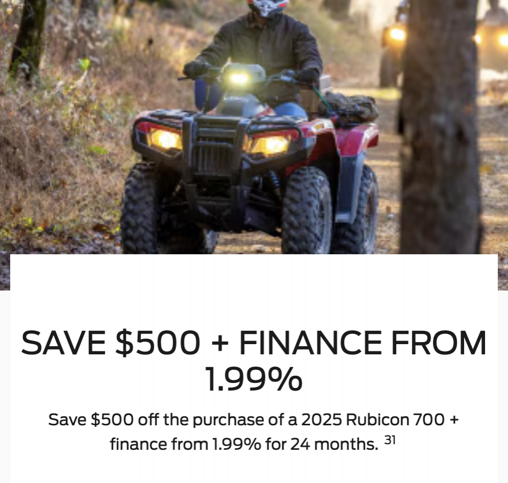 2025 Rubicon 700 [In Stock]