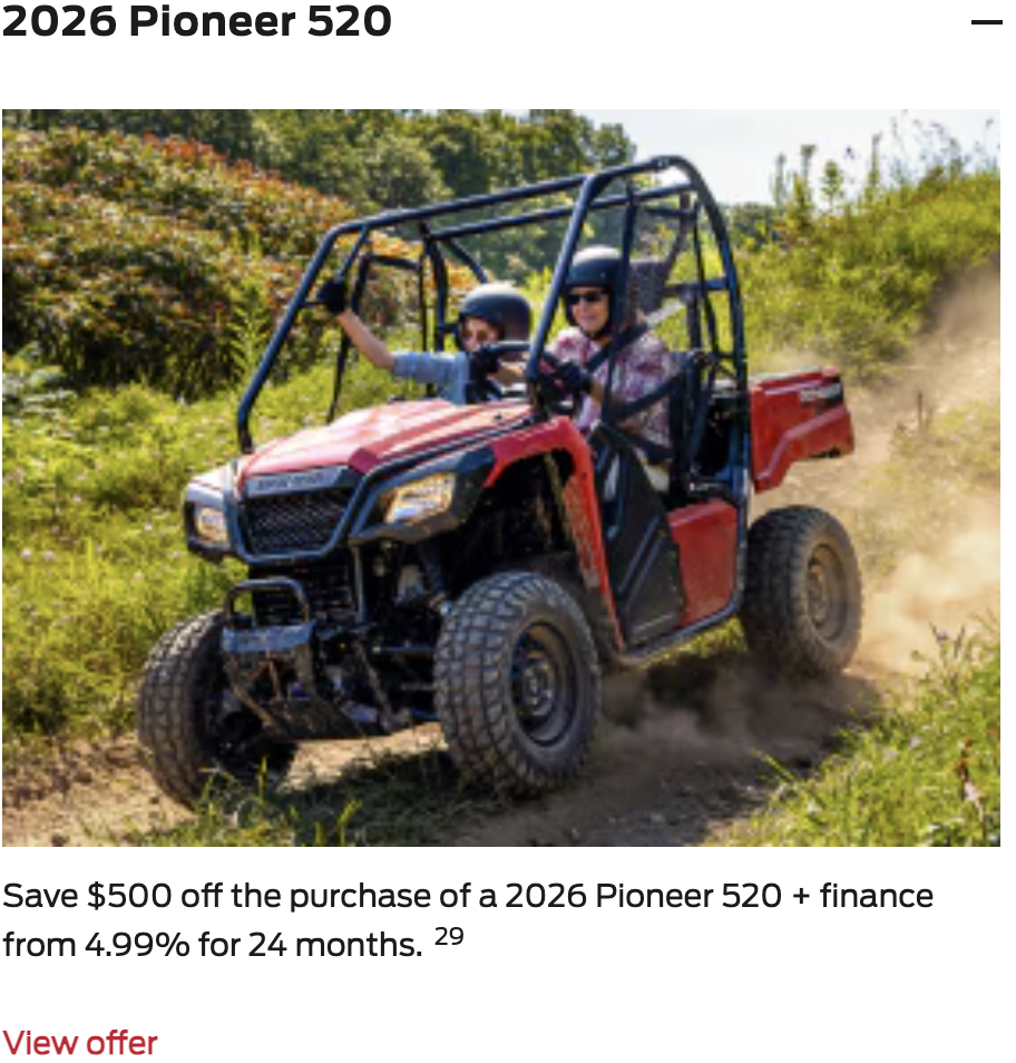 2026 Pioneer 520 [In Stock]