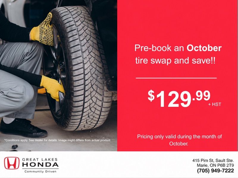 Pre-book a Tire Swap & Save