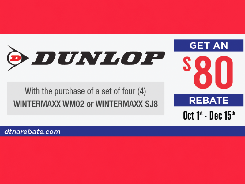Dunlop Offers & Rebates
