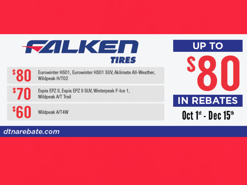Falken Tires Offers & Rebates