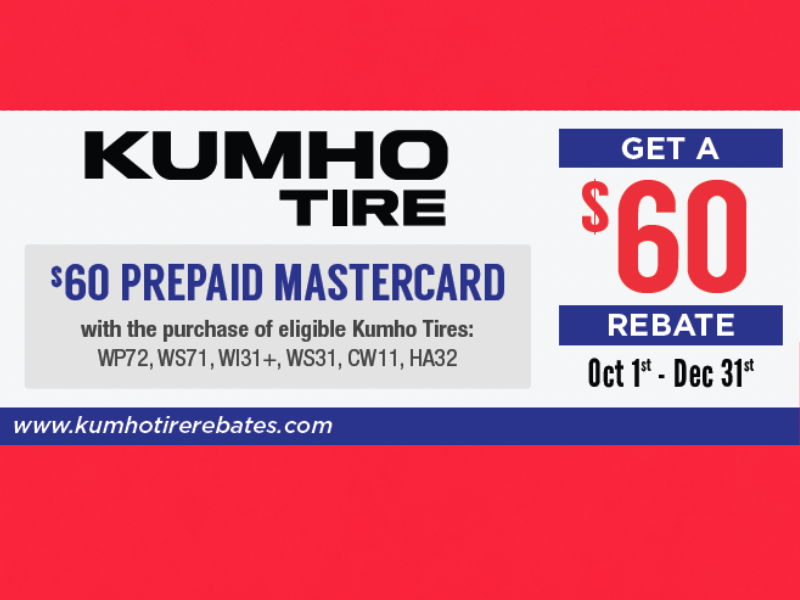 Kumho Tire Offers & Rebates