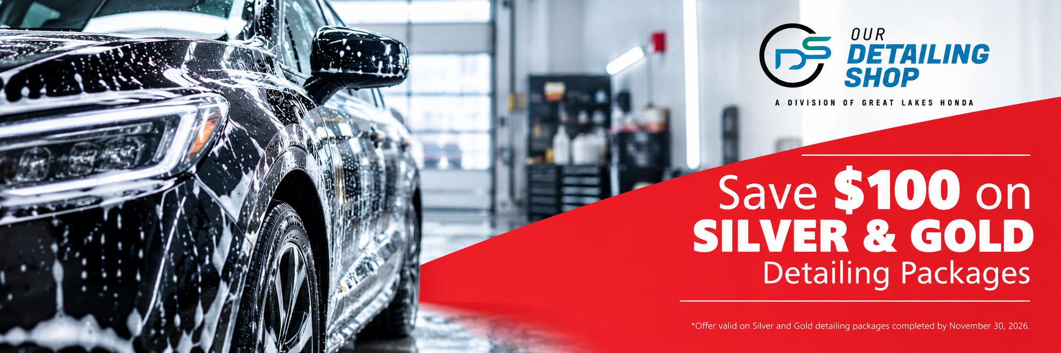 Save $100 on a Detail Package!