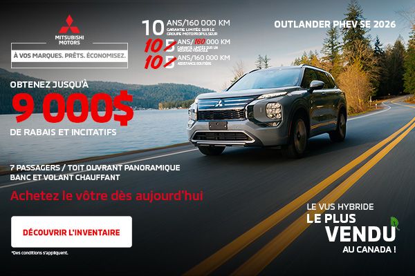Mitsubishi Outlander PHEV SE 2026