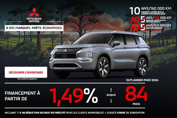 Mitsubishi Outlander PHEV 2026