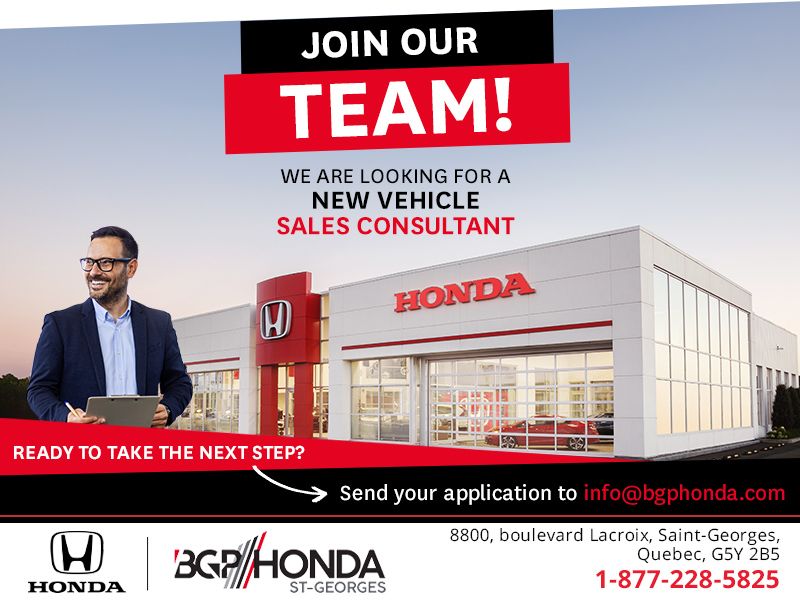 Join the BGP Honda team!