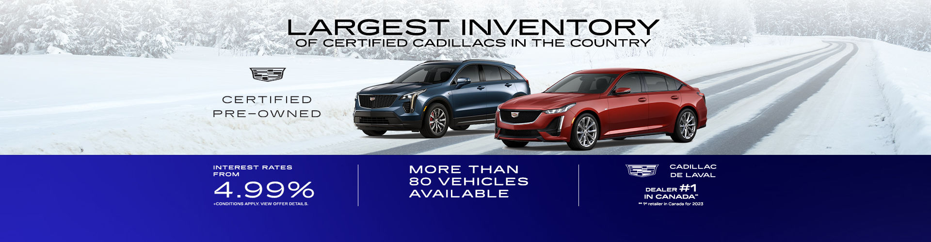 Largest inventory of certified Cadillacs in the country