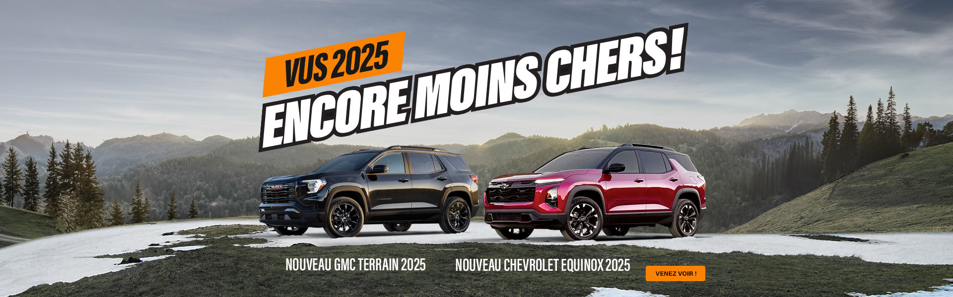 Promos VUS - Nouveau Chevrolet Equinox et GMC Terrain 2025