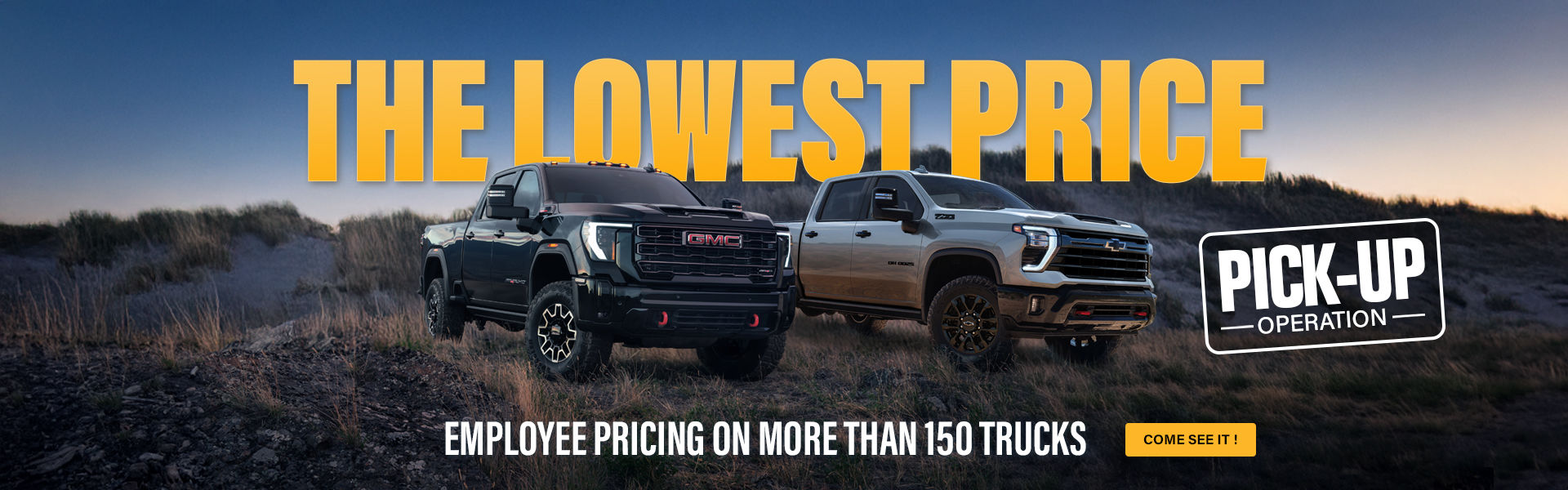 Employee pricing Chevrolet and GMC : The lowest possible price