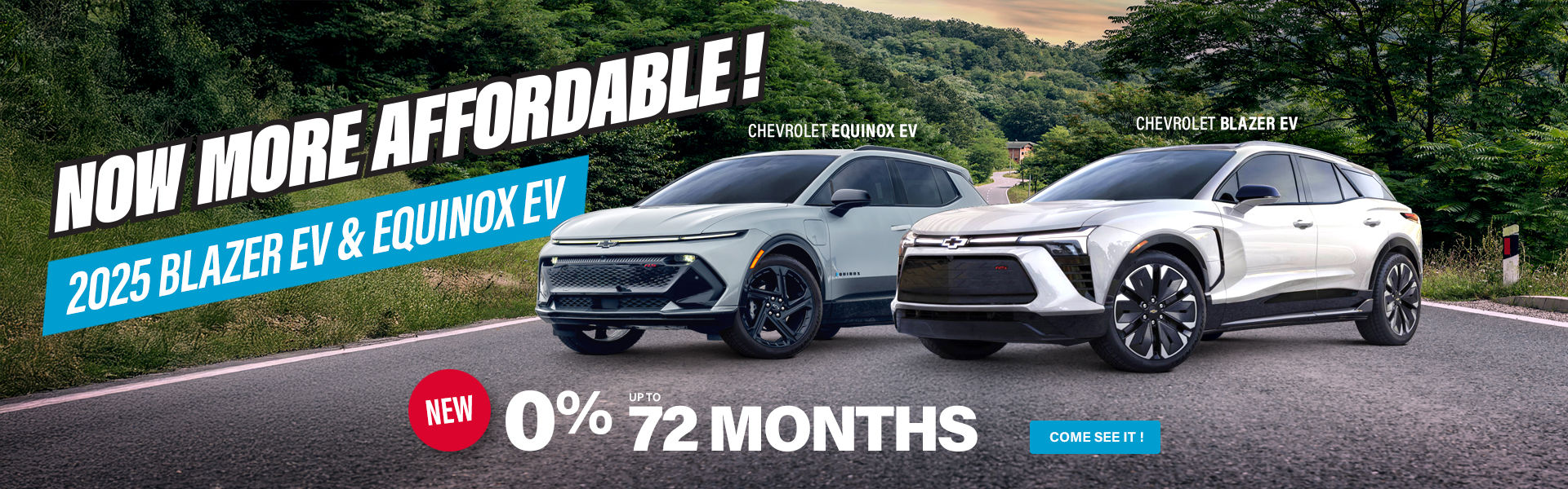 0% 72 months promotion Chevrolet Equinox EV and Chevrolet Blazer EV