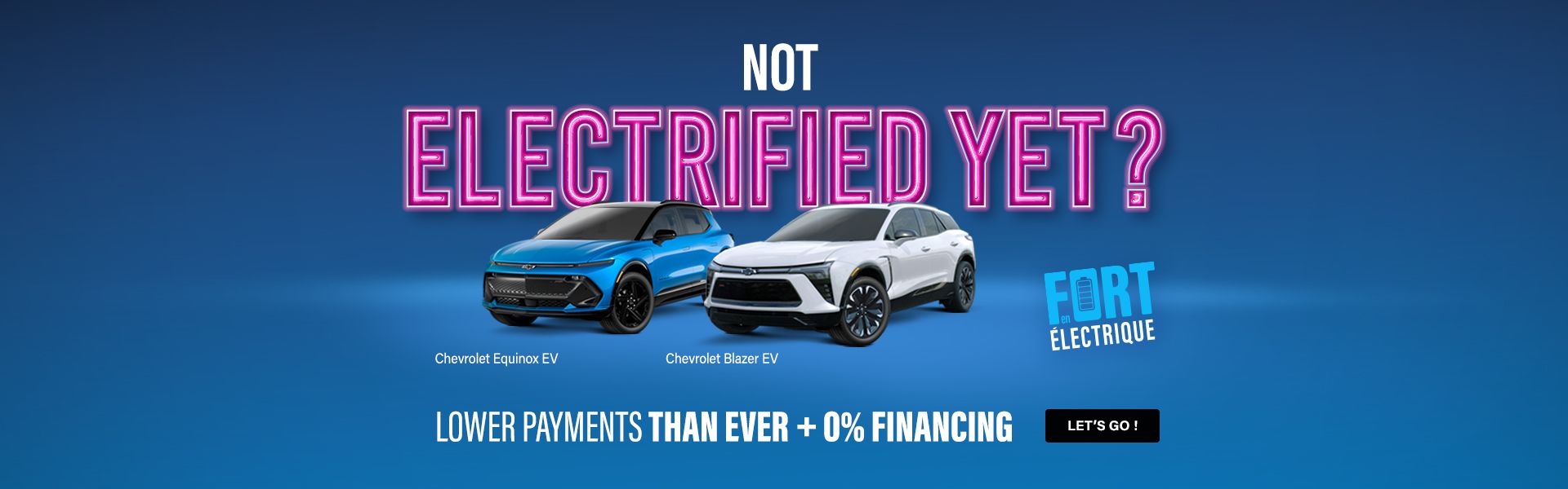 0% 72 months promotion Chevrolet Equinox EV and Chevrolet Blazer EV