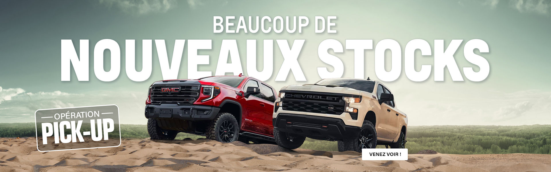 Nouveaux stocks Camions Chevrolet et GMC