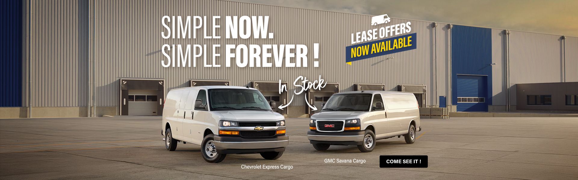 GM Commercial Chevrolet Express GMC Savana Leasing now available