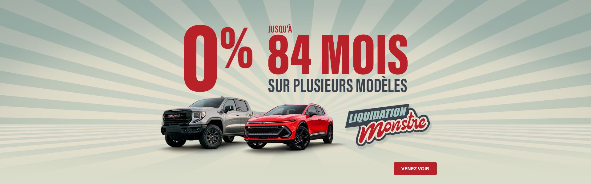 Liquidation Monstre 0% 84 mois disponible Chevrolet Buick GMC