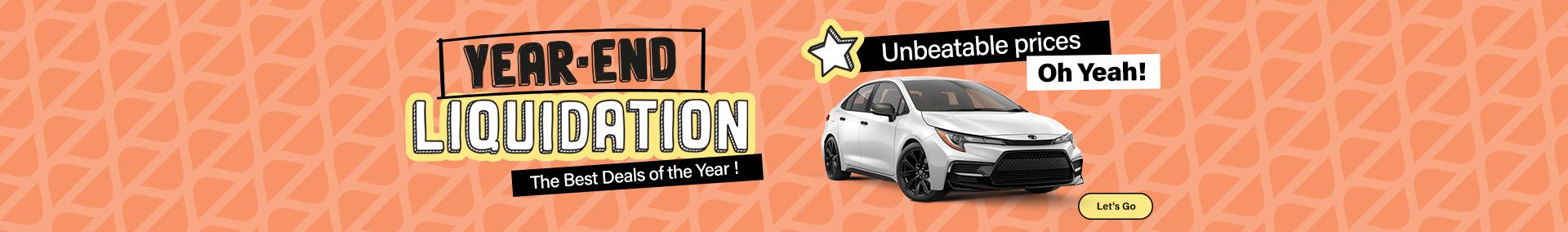 End-of-year sale Used cars