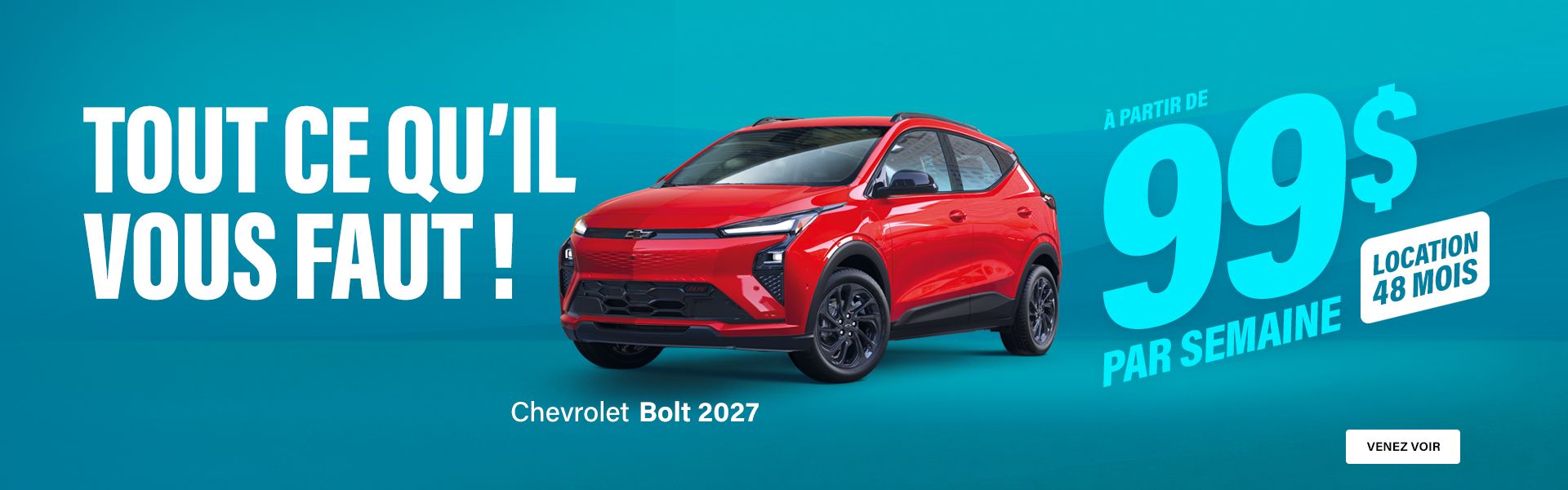 Nouvelle Chevrolet Bolt 2027 disponible