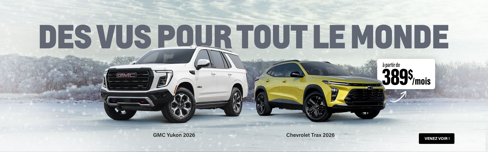 Nouveau véhicule. Nouvelle année. Meilleurs prix Chevrolet Buick GMC 2026