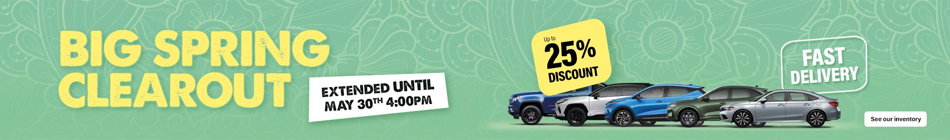Big spring clearout - Used cars