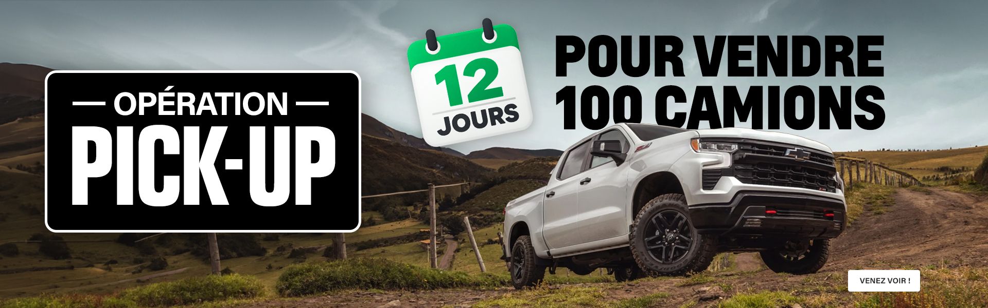 Opération pick-up - Liquidations Camions GMC et Chevrolet 2026
