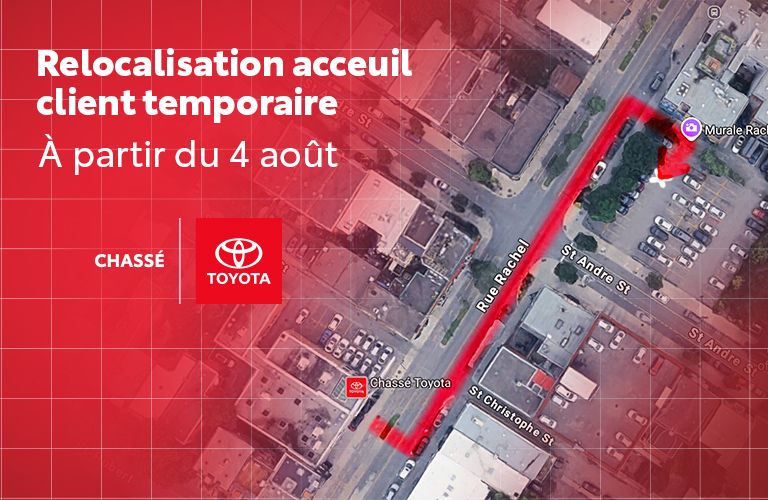 Relocalisation acceuil client temporaire