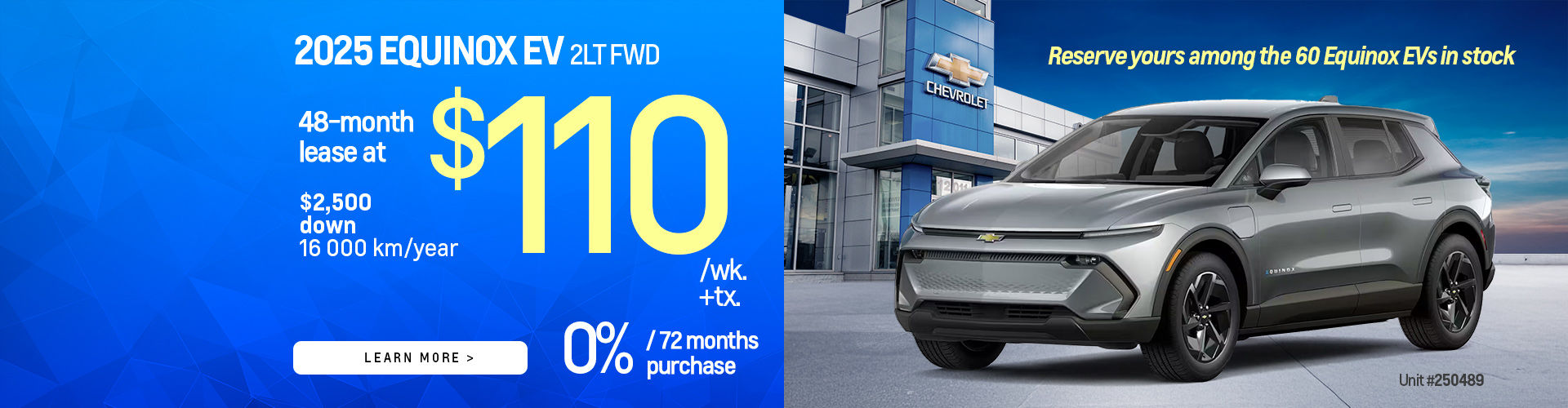 2025 Equinox EV promotion