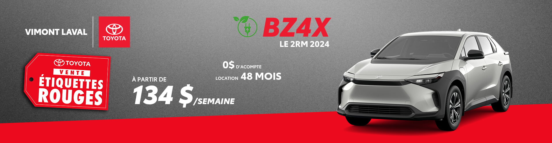 Étiquettes Rouges Mai - BZ4X 2024