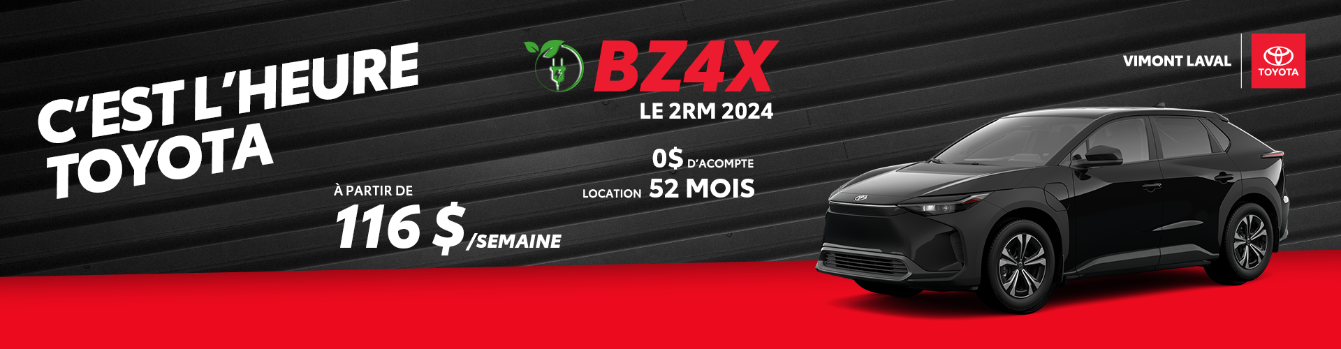 Heure Toyota octobre - BZ4X 2024