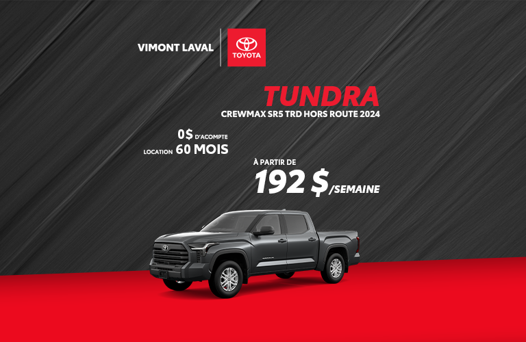 Tundra Crewmax SR5 TRD H. Route 2024 - Septembre