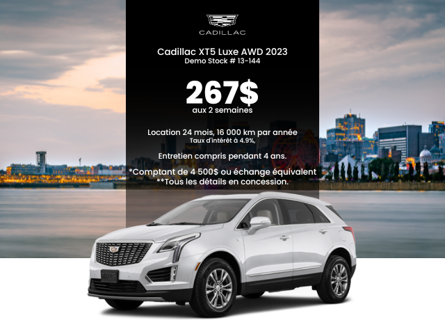 Le Cadillac XT5 2023