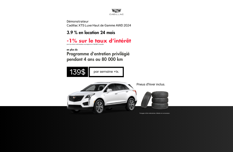 Le Cadillac XT5 2024