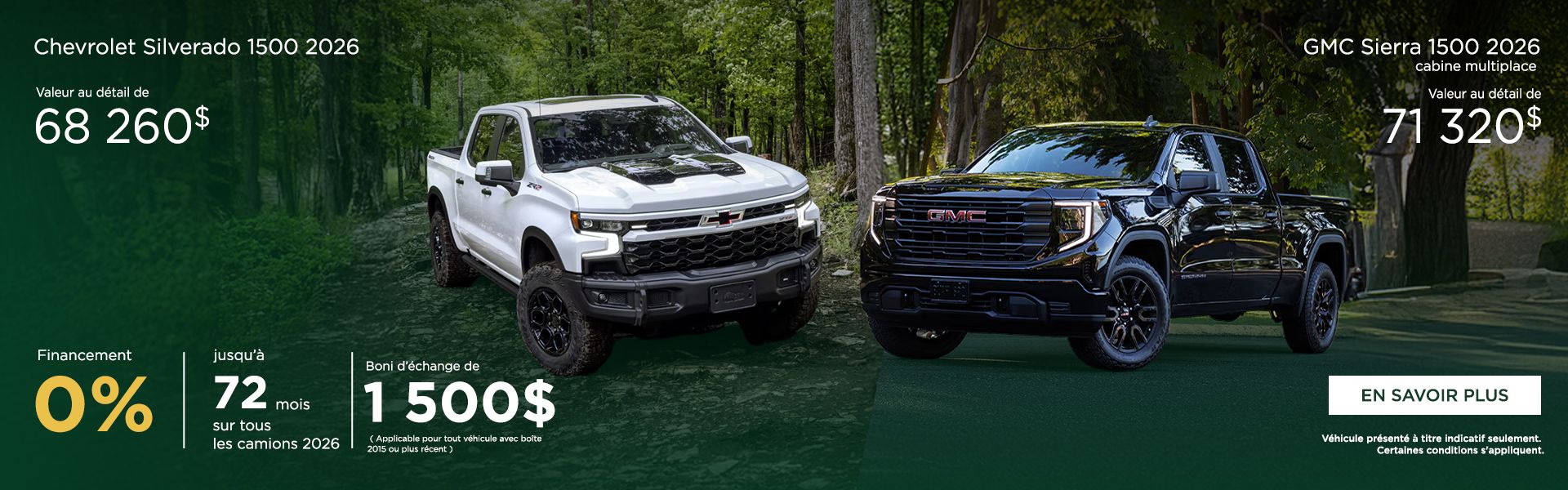 Chevrolet Silverado 1500 2026 - GMC Sierra 1500 2026 cabine multiplace