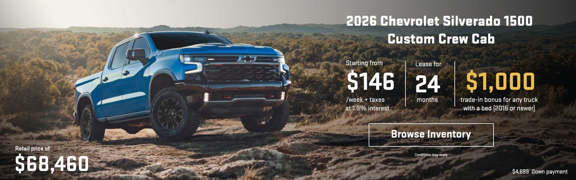 2026 Chevrolet Silverado 1500 Custom Crew Cab