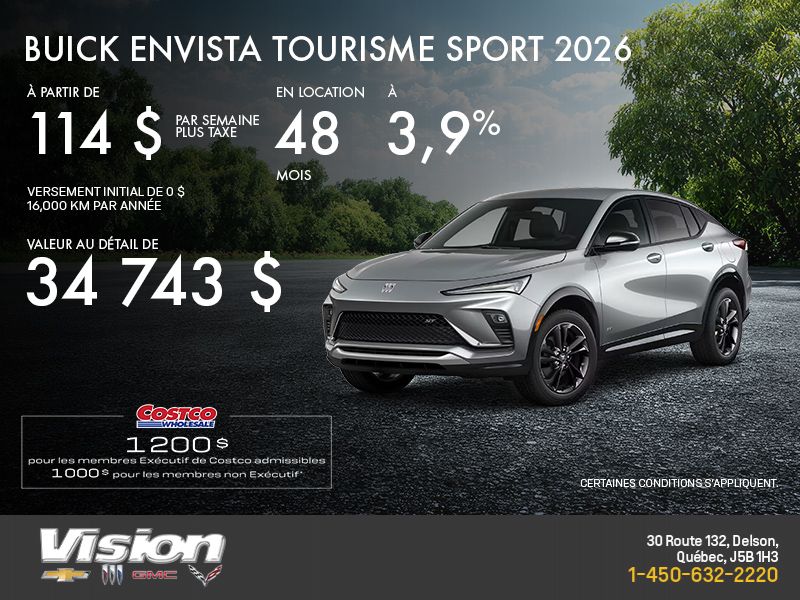 Buick Envista Sport de tourisme 2026