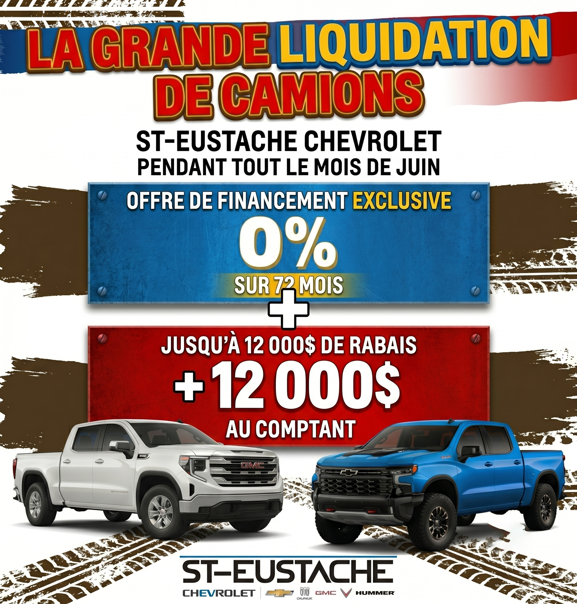 LA GRANDE LIQUIDATION DE CAMIONS CHEZ ST-EUSTACHE CHEVROLET !