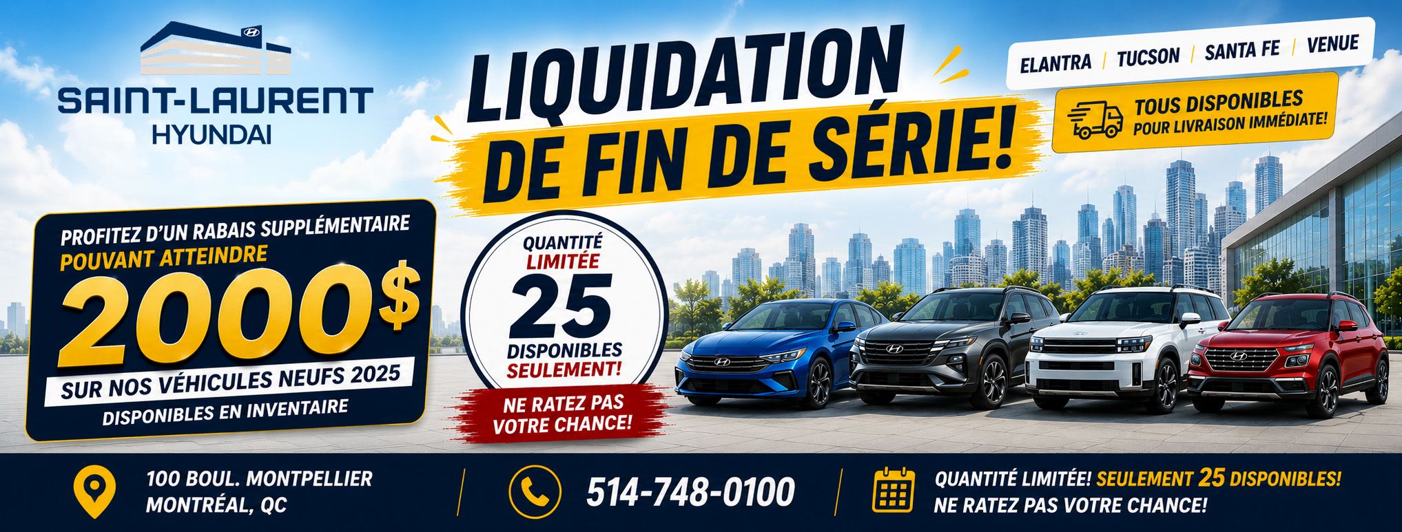 PROMO JUSQU'A 2000$ DE RABAIS SUR MODELE 2025